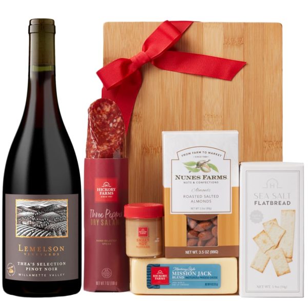 90 Point Pinot Noir & Cheese Board Gift Set- 120350