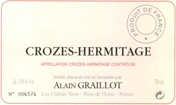 Alain Graillot Crozes-Hermitage Rouge 2021- 1539316
