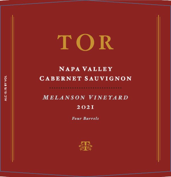 TOR Melanson Vineyard Pritchard Hill Cabernet Sauvignon 2021- 1587497