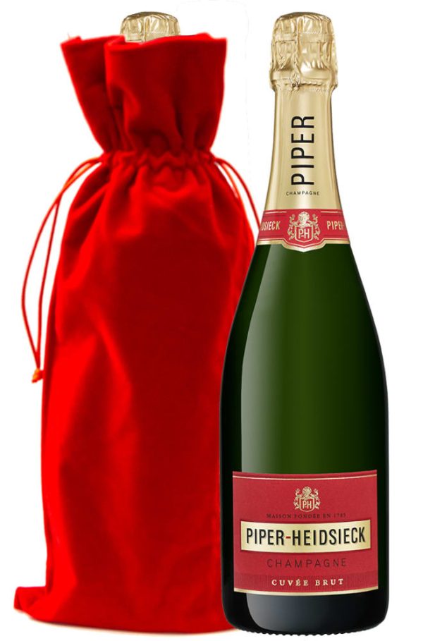 Piper-Heidsieck Cuvee Brut with Red Velvet Gift Bag- 1202721