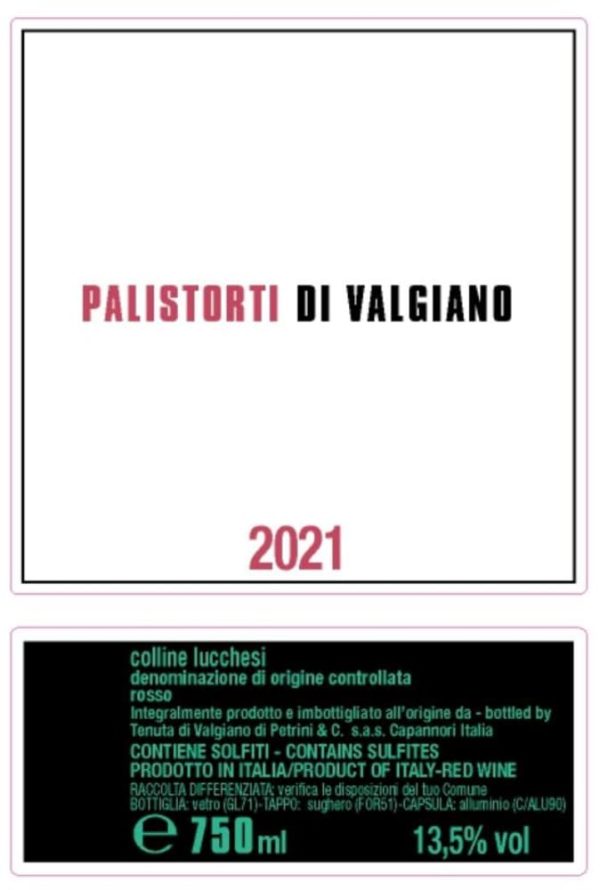 Tenuta di Valgiano Palistorti Rosso 2021- 1517354