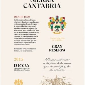 Sierra Cantabria Gran Reserva 2015- 1605639