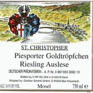 Saint Christopher St. Christopher Piesporter Goldtropfchen Riesling Auslese 2022- 1845118