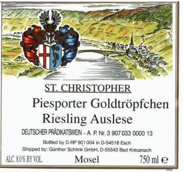 Saint Christopher St. Christopher Piesporter Goldtropfchen Riesling Auslese 2022- 1845118