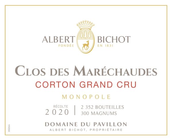 Albert Bichot Corton Clos Des Marechaudes Grand Cru Domaine du Pavillon Monopole 2020- 1008305