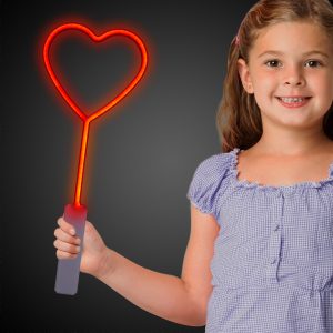 LED Red Heart Wand by Windy City Novelties- LIT080EA