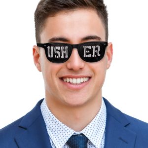 Usher Party Sunglasses by Windy City Novelties- BIL50-BIL509EA
