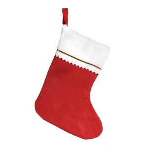 Red Felt 15" Christmas Stockings by Windy City Novelties- PAR026DZ