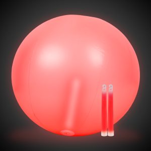 Glow in the Dark Red 24" Beach Ball by Windy City Novelties- GNO11-GNO112EA