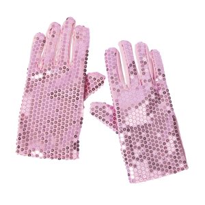 Pink Sequin Gloves - 1 Pair by Windy City Novelties- APR099UN