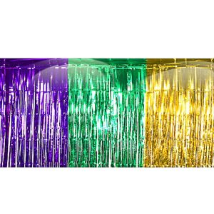 Mardi Gras Metallic Fringe Decoration by Windy City Novelties- DEC671256EA