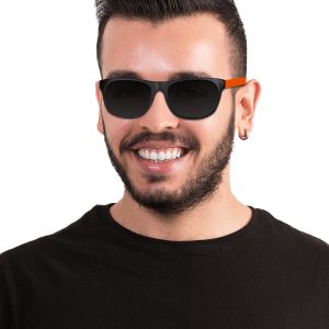 Neon Orange Retro Sunglasses - 12 Pack by Windy City Novelties- GLS09-GLS094DZ