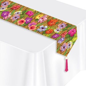 Tropical Hibiscus Table Runner by Windy City Novelties- DEC57189EA