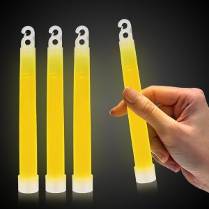 Yellow 6" Premium Glow Sticks by Windy City Novelties- GLP7-GLP753UN