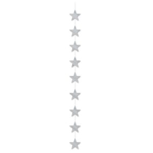 Silver Star Stringer Decoration by Windy City Novelties- DEC54113SEA