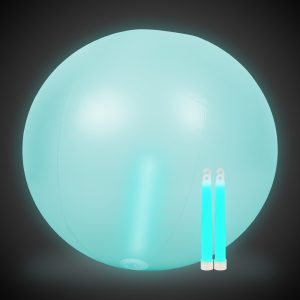 Glow in the Dark Aqua 24" Beach Ball by Windy City Novelties- GNO11-GNO117EA