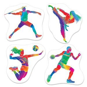 Summer Sports Athletes Cutouts by Windy City Novelties- DEC56212UN