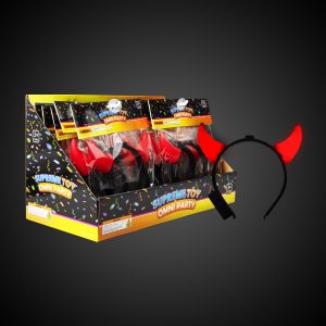 LED Devil Horns Headbands Retail Counter Display by Windy City Novelties- RCL076UN
