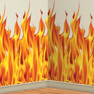 Fire & Flames Scene Setter by Windy City Novelties- DEC00899EA