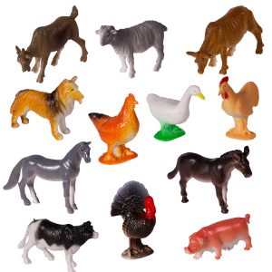 Toy Farm Animals - 12 Pack by Windy City Novelties- NOV265DZ