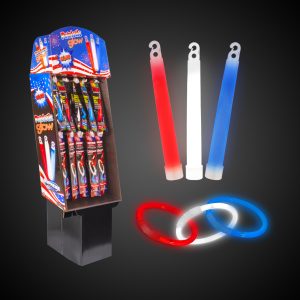 Patriotic Glow Retail Floor Display by Windy City Novelties- RFG003UN