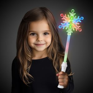 LED Snowflake Wand by Windy City Novelties- LIT211EA