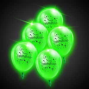 LED Congratulations 14" Blinky Balloons by Windy City Novelties- BAL1009UN