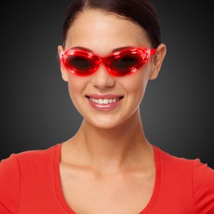 LED Red Sunglasses by Windy City Novelties- LIT-LIT755EA