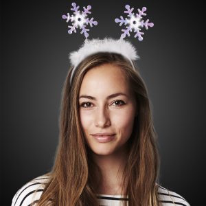LED Snowflake Headboppers by Windy City Novelties- HAT216EA