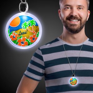 LED Luau Party Pendant Necklace by Windy City Novelties- LUN170EA