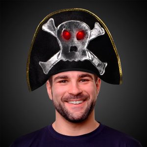 LED Pirate Hat by Windy City Novelties- HAT176EA