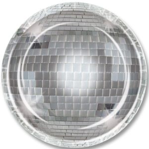 Disco Ball 9" Plates by Windy City Novelties- PAP5802DPUN