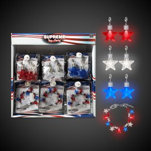LED Patriotic Jewelry Retail Display by Windy City Novelties- RCJ001UN