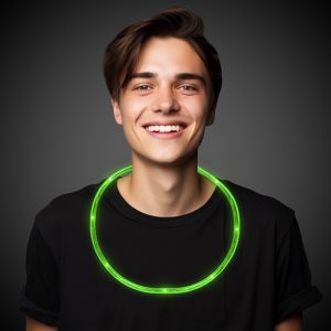 Green LED 27" Necklace by Windy City Novelties- LIT41-LIT417EA