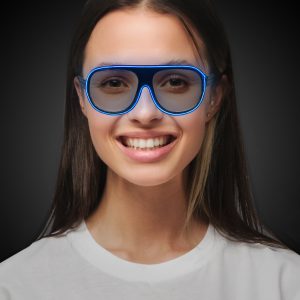 EL Aviator Blue Shades by Windy City Novelties- LIT1298EA