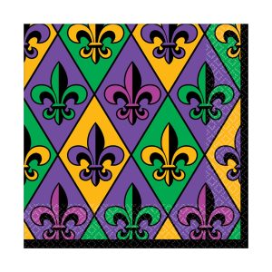 Fleur De Lis Lunch Napkins by Windy City Novelties- PAP1902LUN