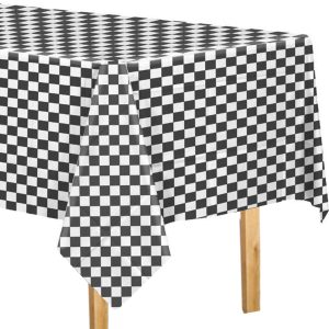 Checkered Plastic Table Cover by Windy City Novelties- PAP50938EA