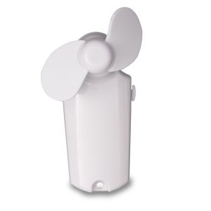 White Handheld Mini 3 3/4" Fan by Windy City Novelties- OUT080EA