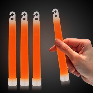 Orange 6" Premium Glow Sticks by Windy City Novelties- GLP7-GLP756UN
