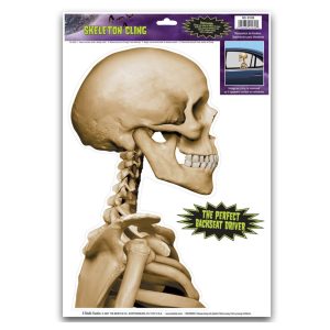 Skeleton Car Window Cling Decoration by Windy City Novelties- DEC01039EA