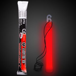Red Be Ready 6" Safety Glow Stick by Windy City Novelties- CHM-CHM5559