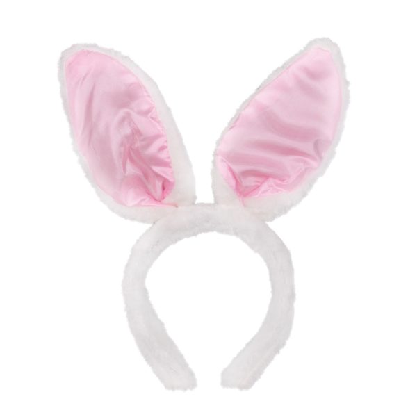 Pink Bunny Ear Headbands by Windy City Novelties- HAT211DZ