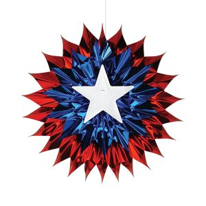 Patriotic Metallic Star by Windy City Novelties- DEC50518EA