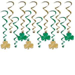 Shamrock Hanging Swirls by Windy City Novelties- DEC30056UN