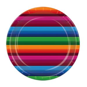 Fiesta Serape 7" Plates by Windy City Novelties- PAP58264PUN