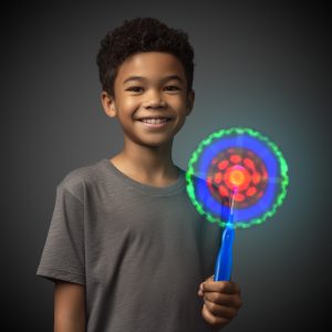 LED Blue Windmill Wand by Windy City Novelties- LIT626EA