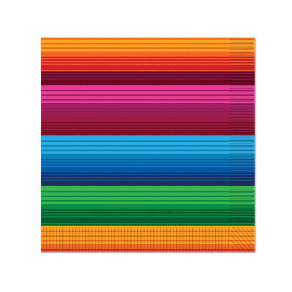 Fiesta Serape Lunch Napkins by Windy City Novelties- PAP58264LUN