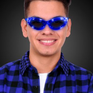 LED Blue Sunglasses by Windy City Novelties- LIT-LIT756EA