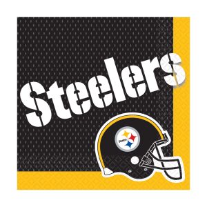 Pittsburgh Steelers Lunch Napkins - 16 Pack by Windy City Novelties- PAP7224LUN