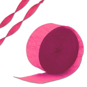 Pink Crepe Paper Streamer by Windy City Novelties- DEC1820206EA